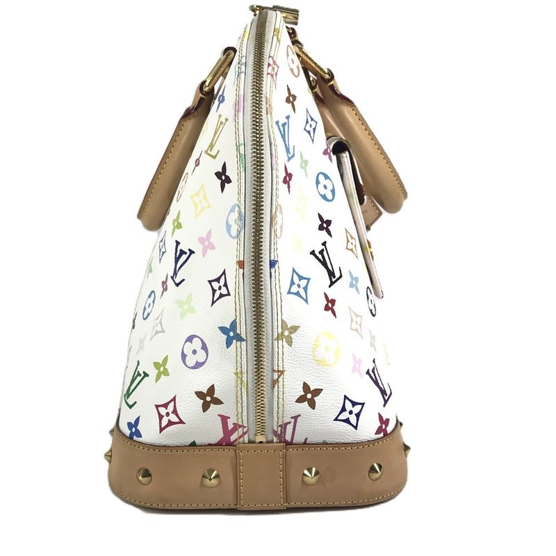 Louis Vuitton Handbag Alma GM Monogram Multicolor Canvas Bronze White Alma Gm