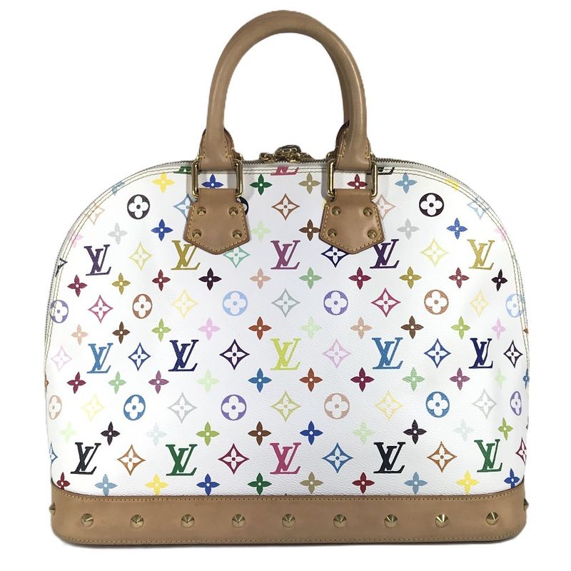 Louis Vuitton Handbag Alma GM Monogram Multicolor Canvas Bronze White Alma Gm
