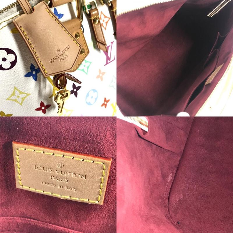 Louis Vuitton Handbag Alma GM Monogram Multicolor Canvas Bronze White Alma Gm