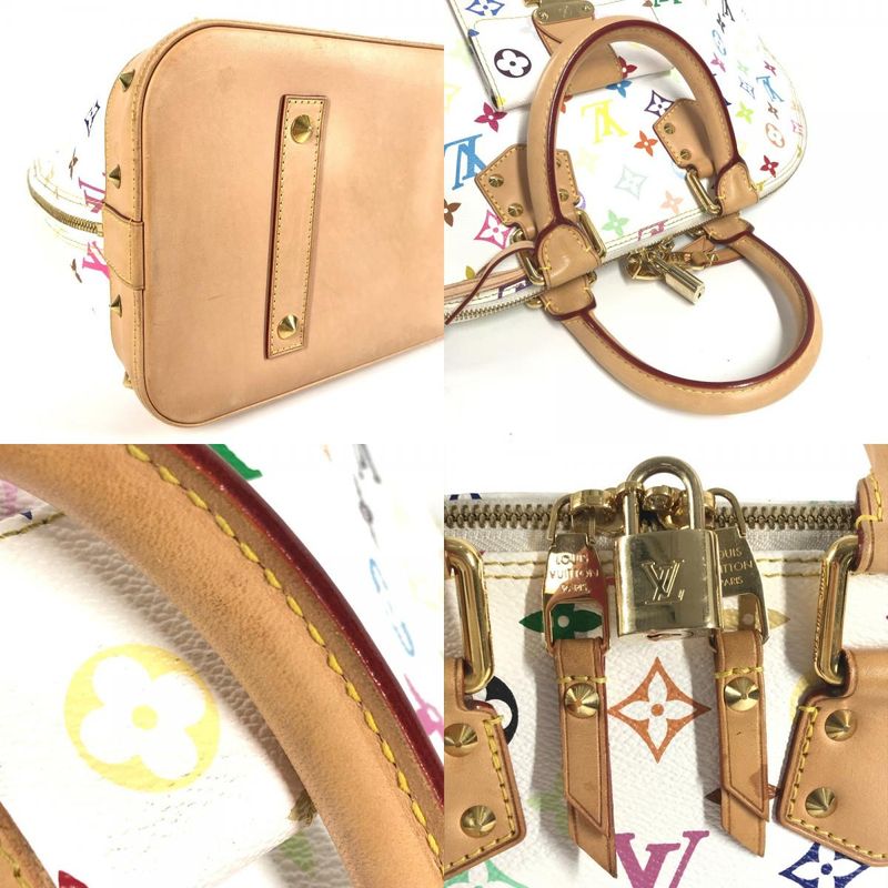 Louis Vuitton Handbag Alma GM Monogram Multicolor Canvas Bronze White Alma Gm