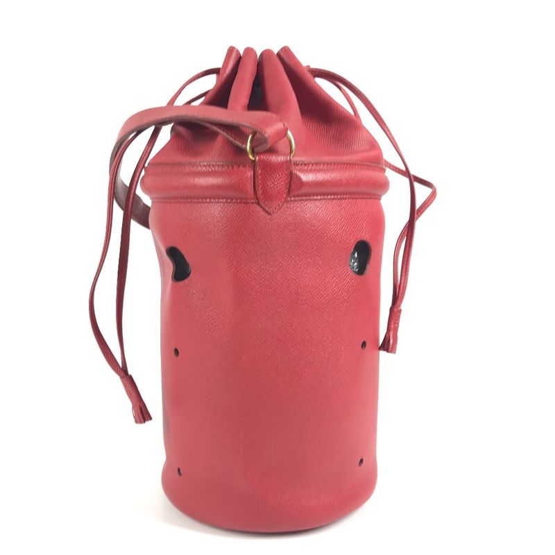 Hermes Shoulder Bag Manjoir Courchevel Red