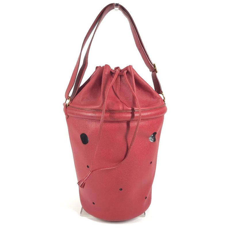 Hermes Shoulder Bag Manjoir Courchevel Red