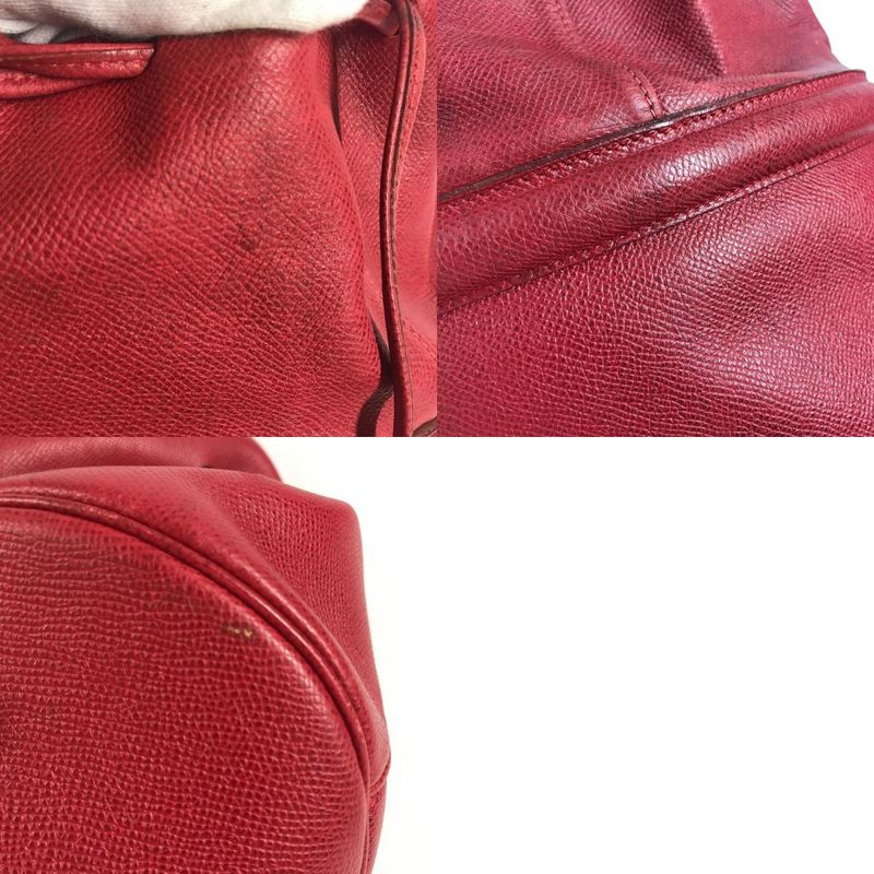 Hermes Shoulder Bag Manjoir Courchevel Red