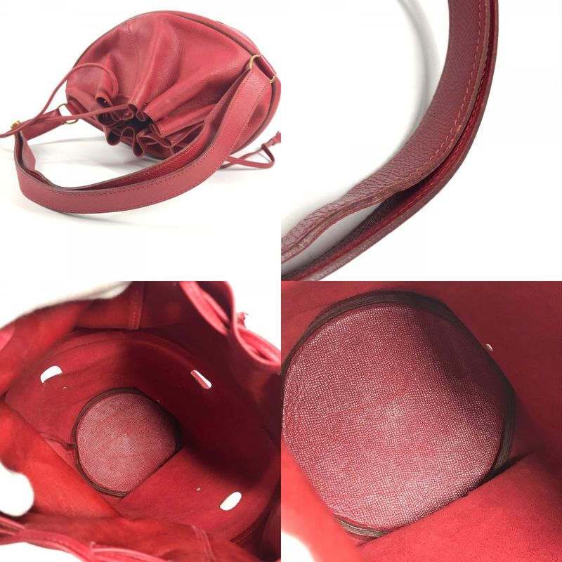 Hermes Shoulder Bag Manjoir Courchevel Red