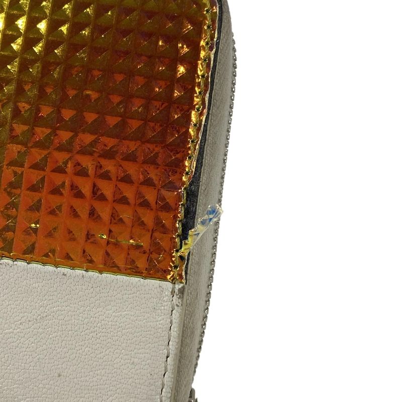 Celine Bifold Wallet Ivory Hologram Zip Around Leather X Hologram