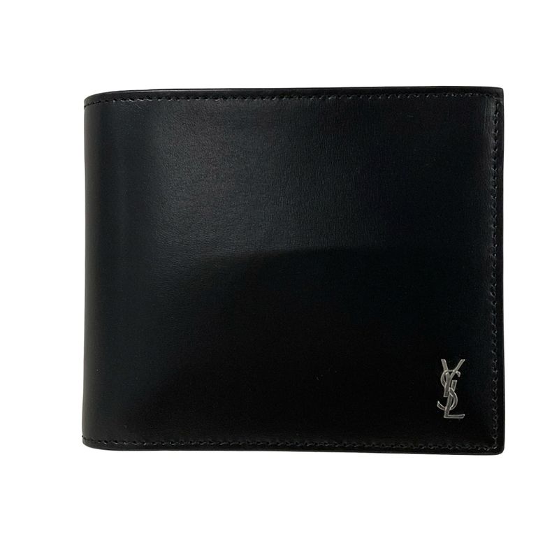 Saint Laurent Paris Billfold Tiny Cassandra East Waist Wallet Black
