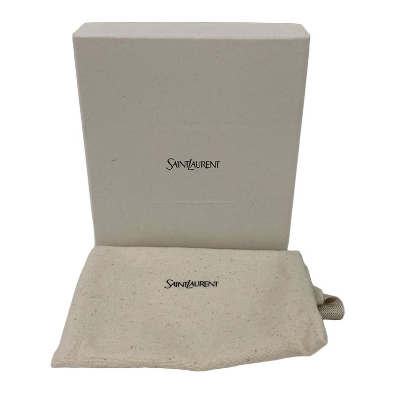 Saint Laurent Paris Billfold Tiny Cassandra East Waist Wallet Black