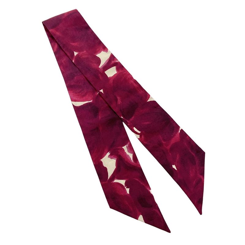 Prada Scarf Pink White Ribbon
