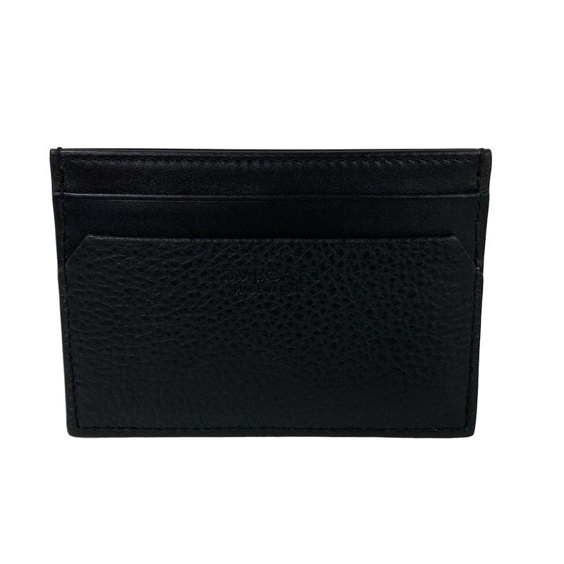 Bvlgari Card Case Black Leather