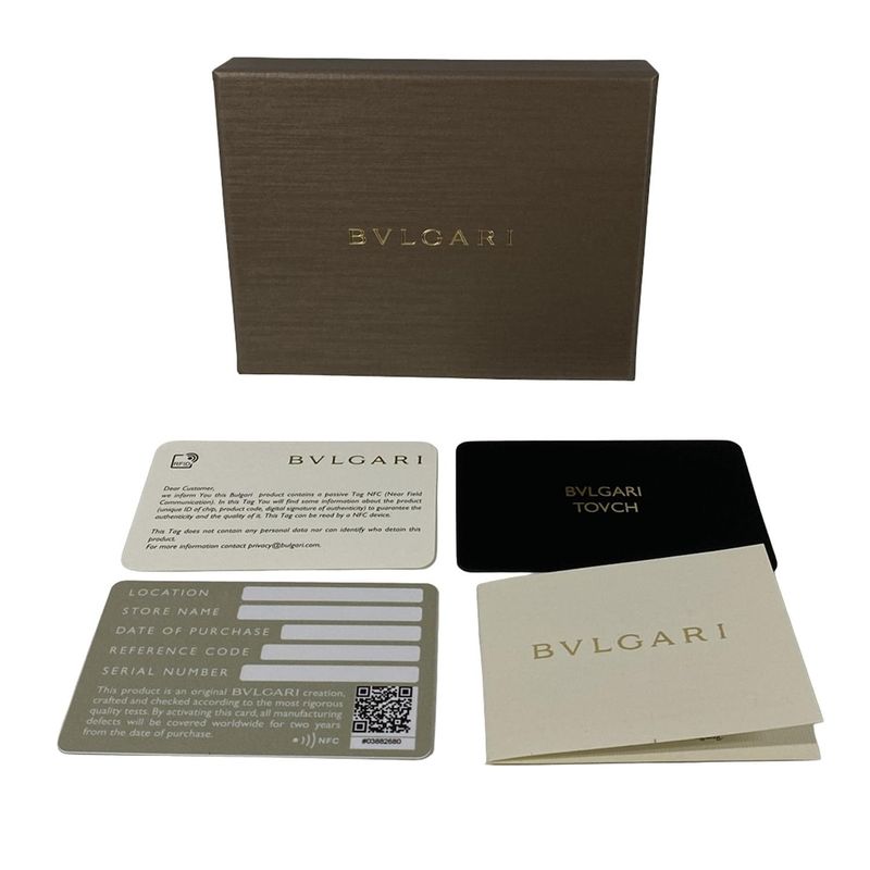 Bvlgari Card Case Black Leather