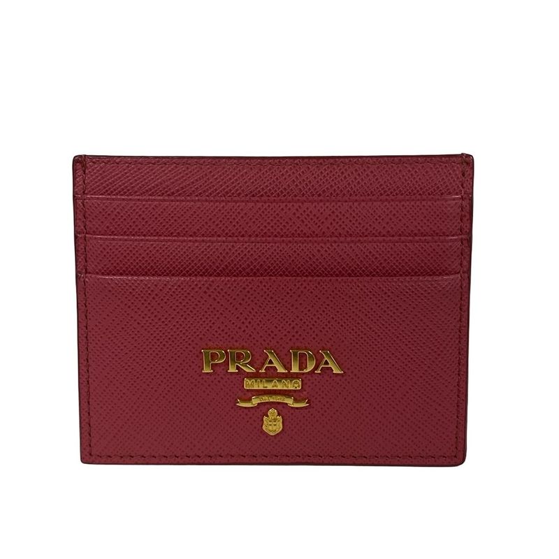 Prada Card Case Pink Leather