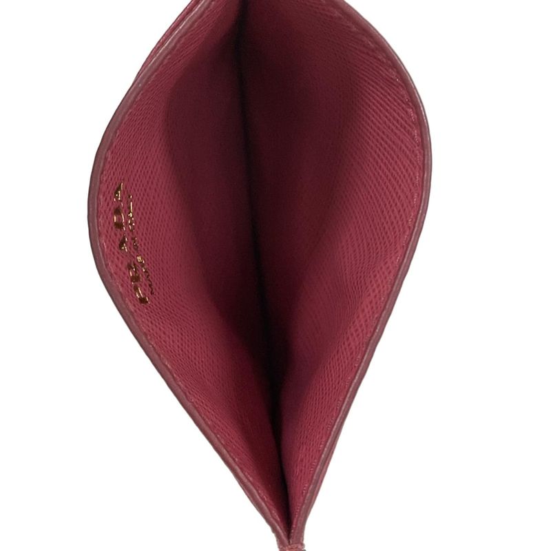 Prada Card Case Pink Leather