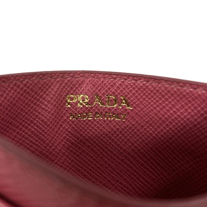 Prada Card Case Pink Leather
