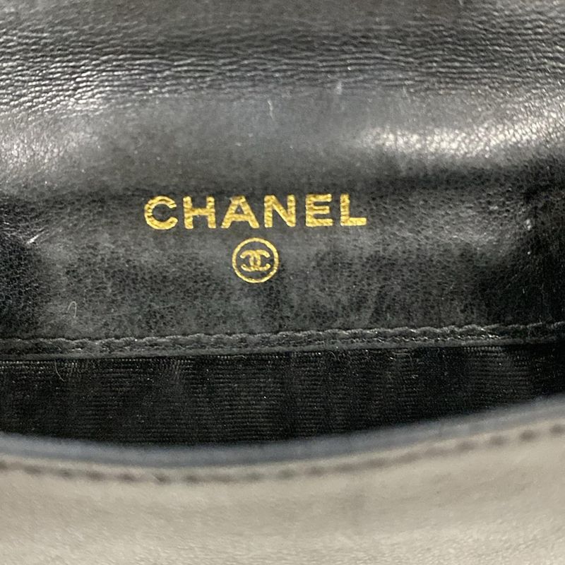 Chanel Hook Wallet Black Lambskin