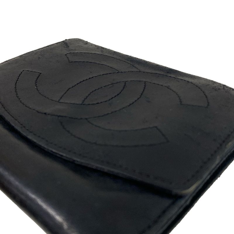 Chanel Hook Wallet Black Lambskin
