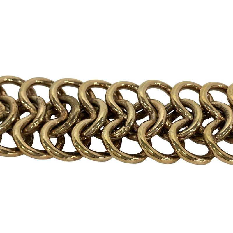 Prada Bracelet Leather Gold Red