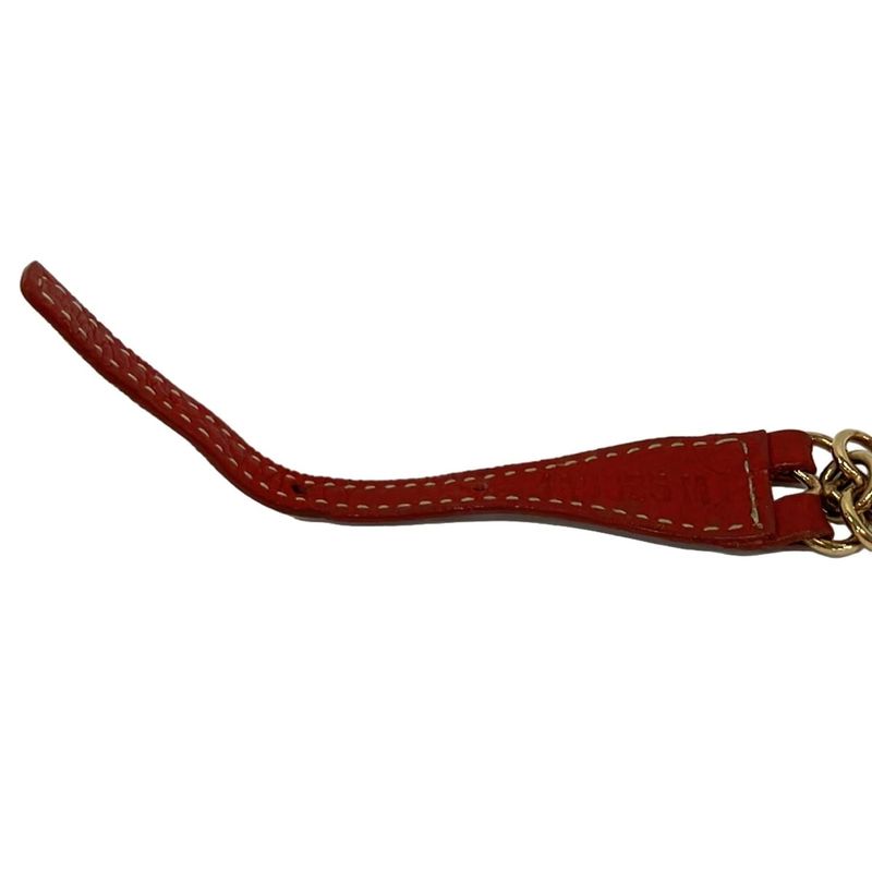 Prada Bracelet Leather Gold Red