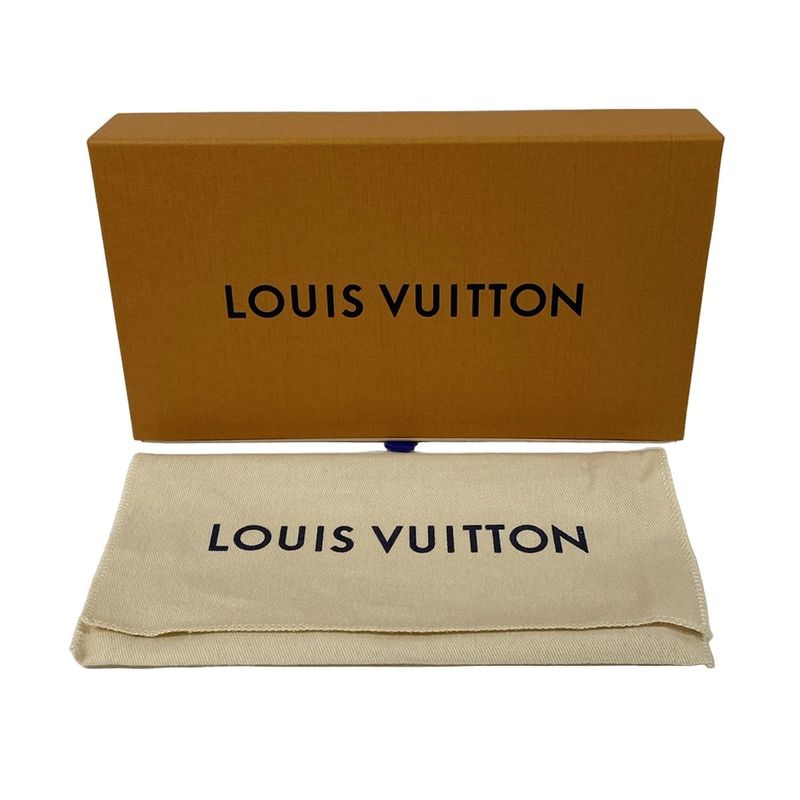 Louis Vuitton Wallet Bicolor Monogram Empreinte Zippy Latte White Candy Blue