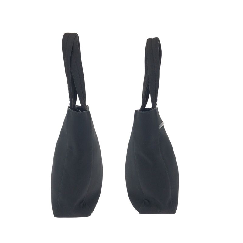 Prada Sports Black Silver Nylon Tote Shoulder Bag