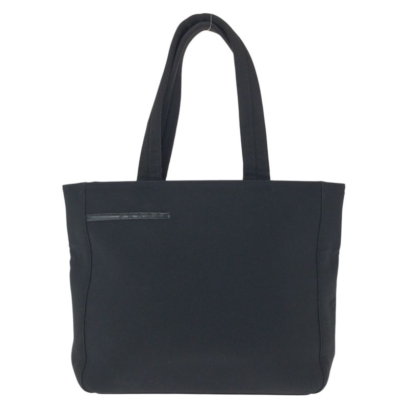 Prada Sports Black Silver Nylon Tote Shoulder Bag