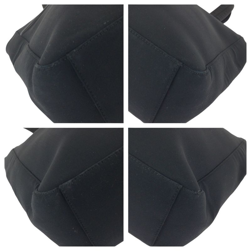 Prada Sports Black Silver Nylon Tote Shoulder Bag