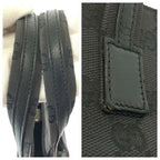 Gucci Black Silver GG Canvas Leather 002 058 Tote