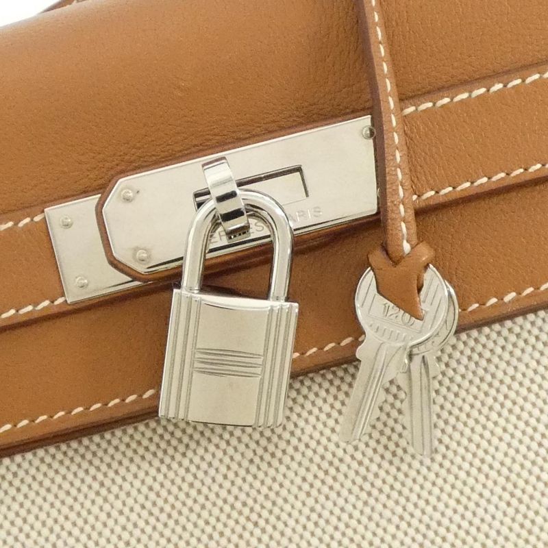 Hermes Kelly Bag Leather Gold Palladium