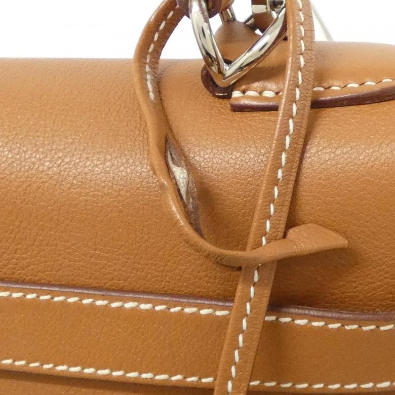 Hermes Kelly Bag Leather Gold Palladium
