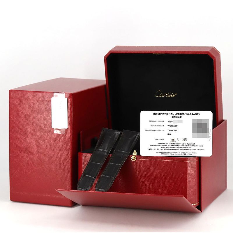 Cartier Tank MC PG Rg Automatic Volume Bracelet