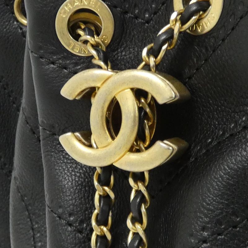 Chanel Shoulder Bag Black Mat