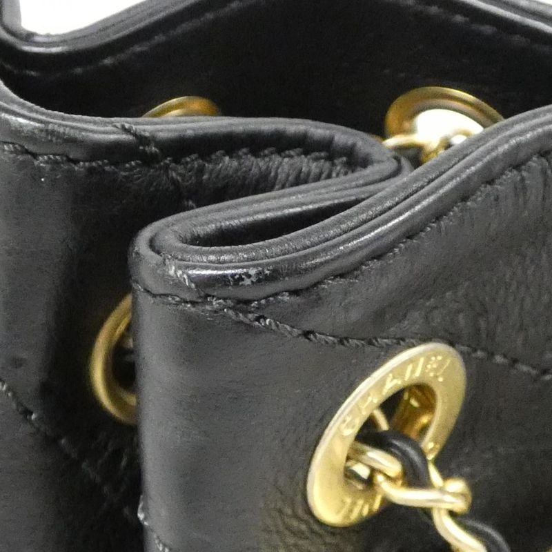 Chanel Shoulder Bag Black Mat