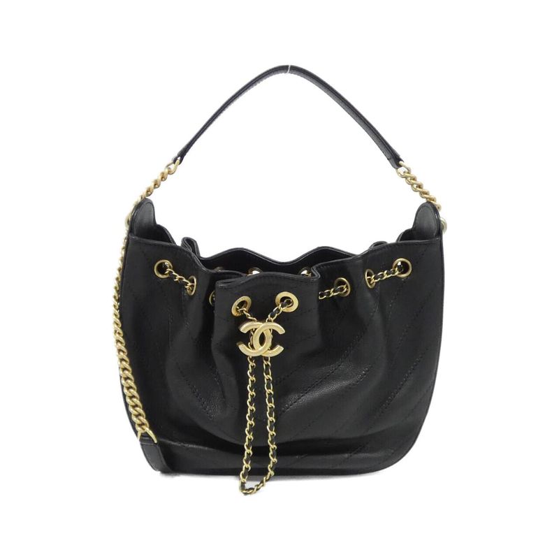 Chanel Shoulder Bag Black Mat