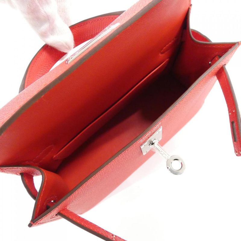 Hermes Mini Kelly 2 Bag Rouge Radieux