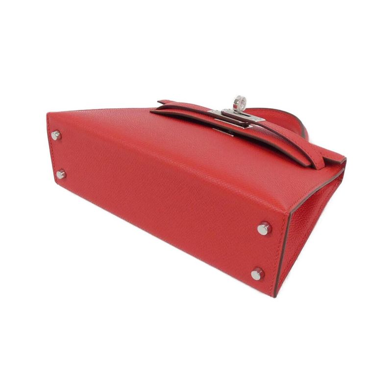 Hermes Mini Kelly 2 Bag Rouge Radieux