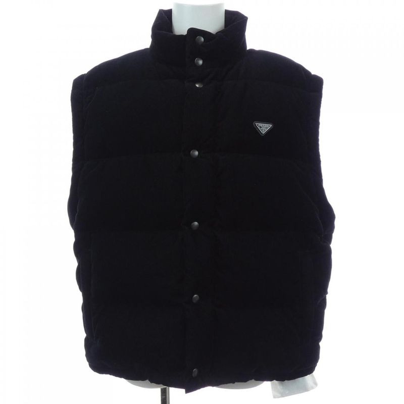 Prada Triangle Logo 2-Way Down Jacket