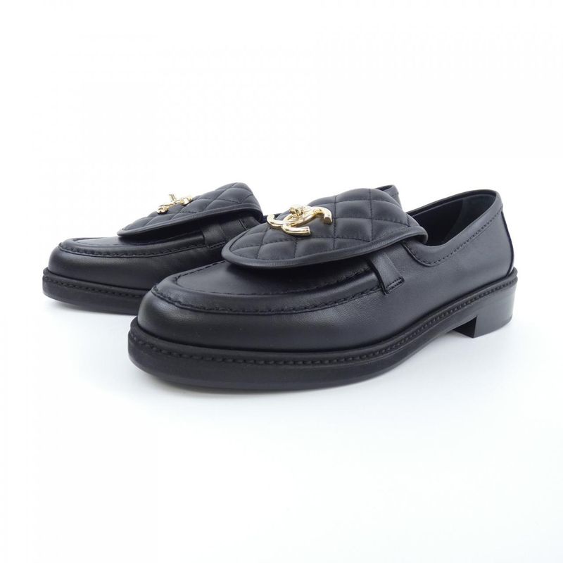Chanel Loafers Turnlock Quilted Shoes