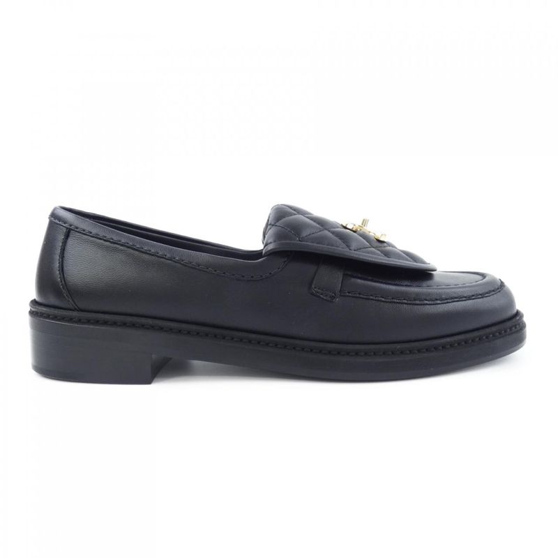 Chanel Loafers Turnlock Quilted Shoes
