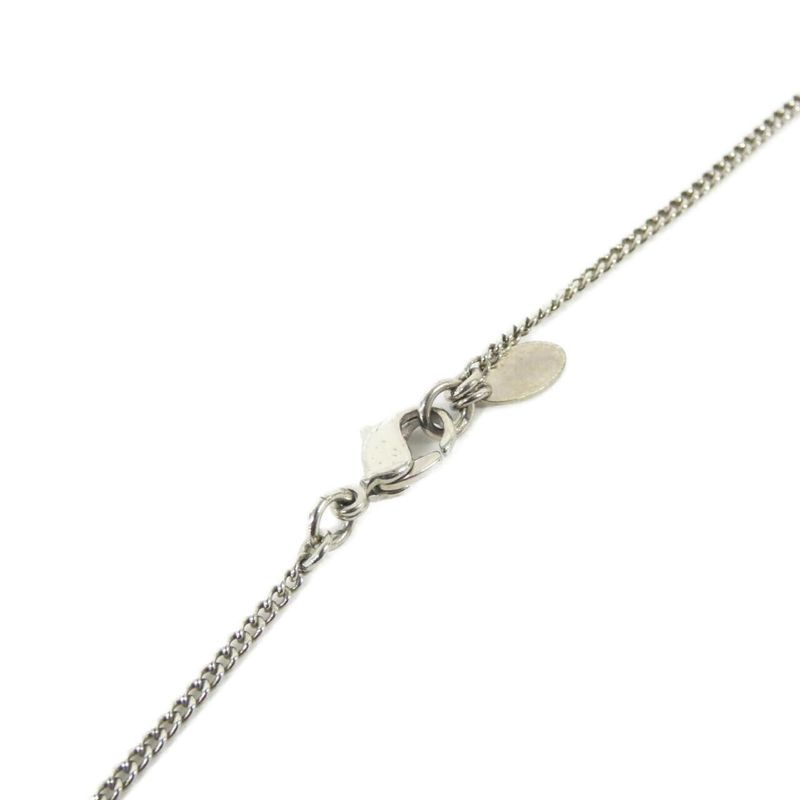 Chanel Necklace Silver Crystal