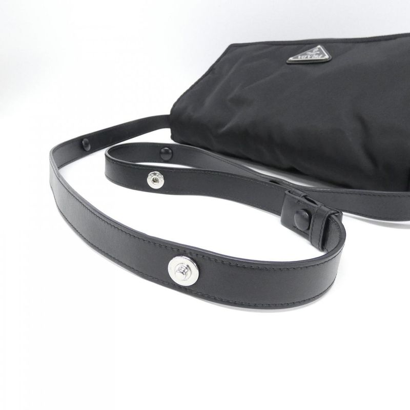 Prada Shoulder Bag Silver Nero