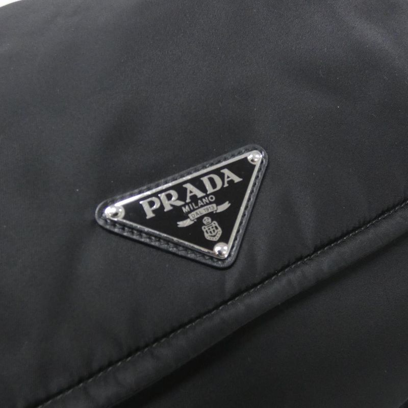 Prada Shoulder Bag Silver Nero