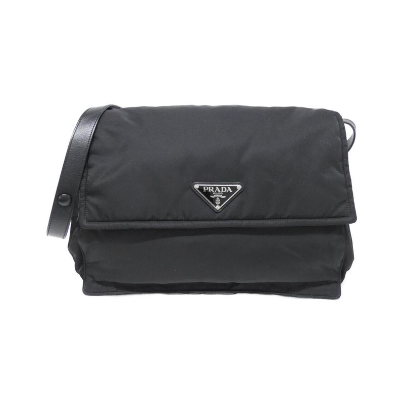 Prada Shoulder Bag Silver Nero