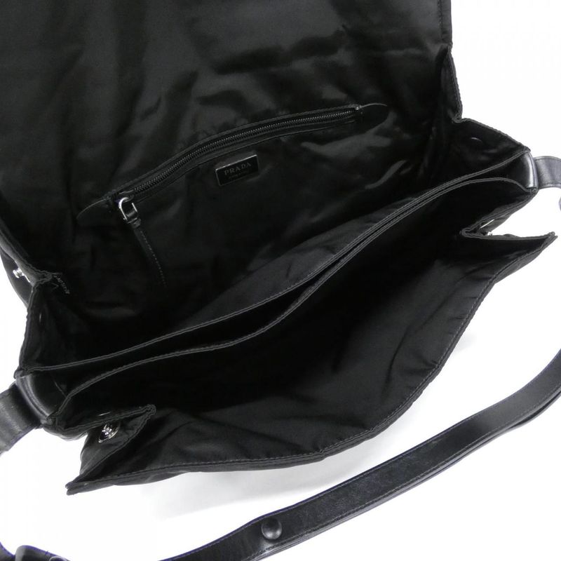 Prada Shoulder Bag Silver Nero