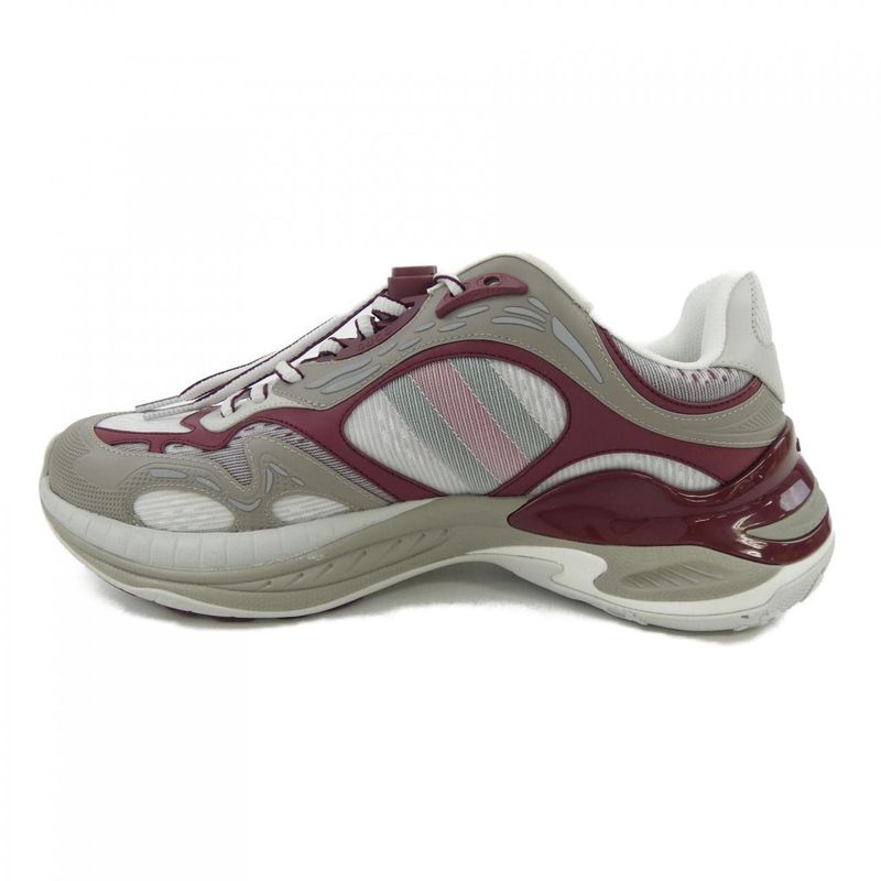 Gucci Sneakers White 8 Gray Red
