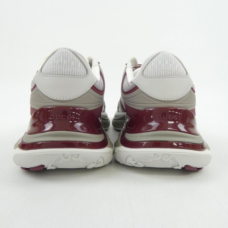 Gucci Sneakers White 8 Gray Red