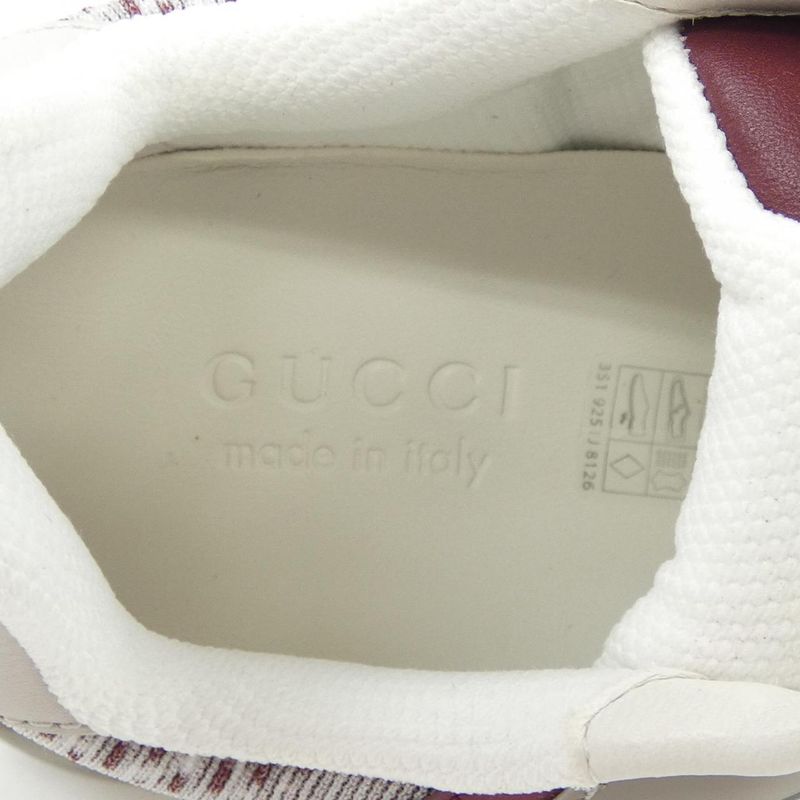 Gucci Sneakers White 8 Gray Red