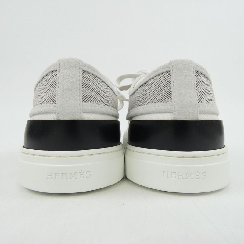 Hermes Sneakers Black 42 White Beige