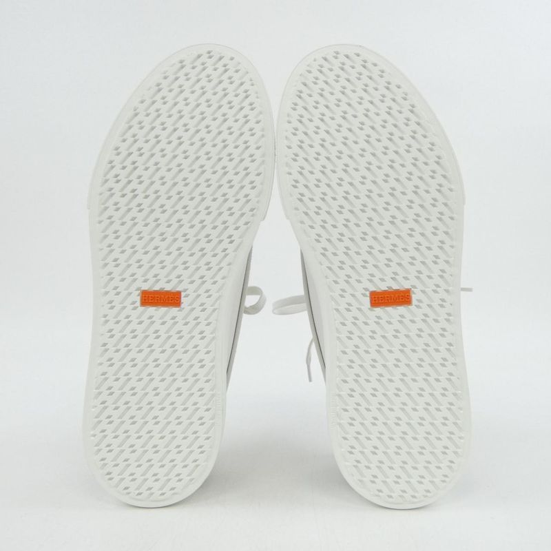 Hermes Sneakers Black 42 White Beige