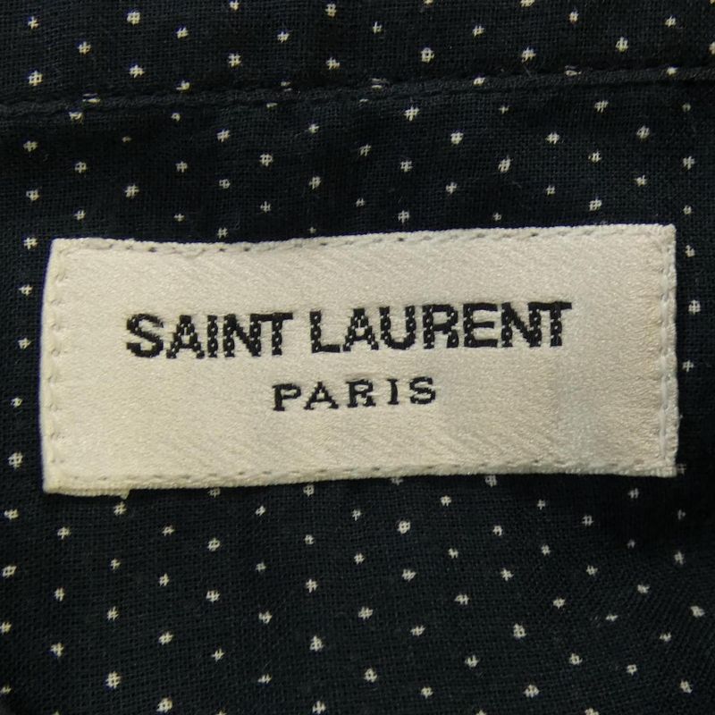 Saint Laurent Shirt Navy 38 Dots