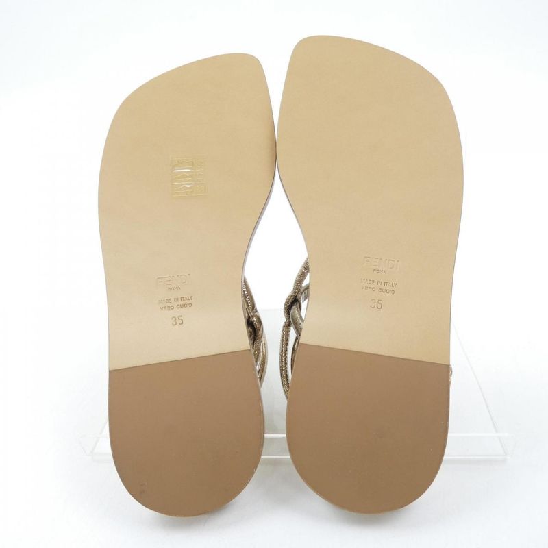 Fendi Sandals Gold 35