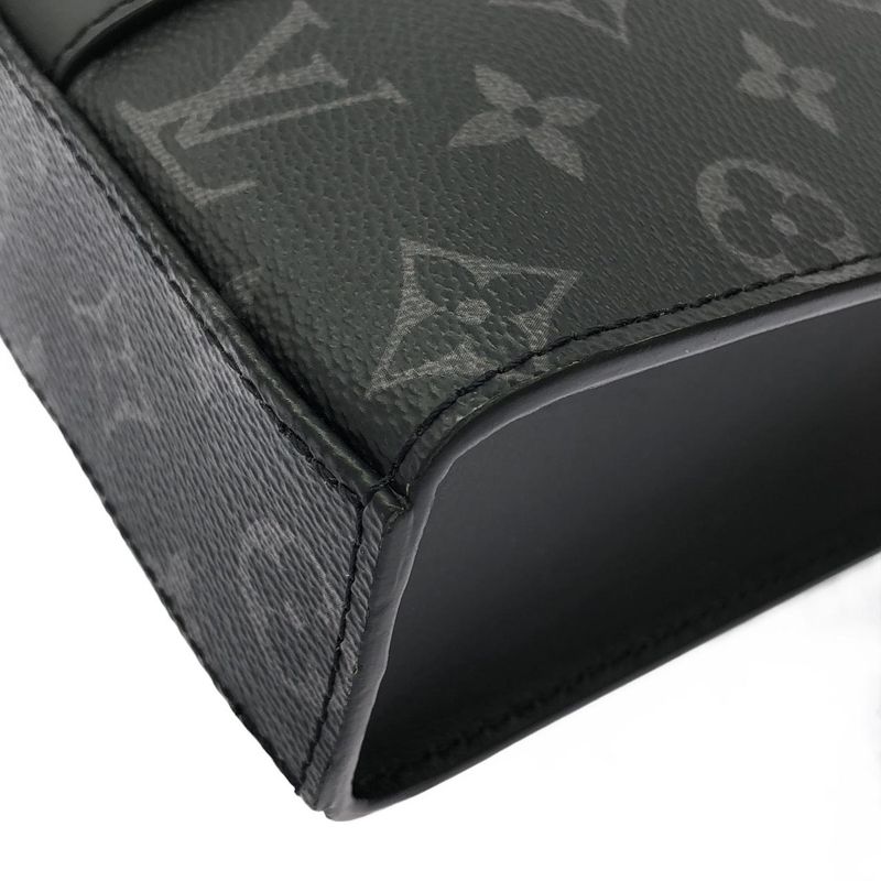 Louis Vuitton Monogram Eclipse Sac Plat Cross Bag